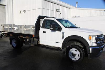 Used 2021 Ford F-550 XLT Regular Cab 4WD, Flatbed Truck for sale #P58555 - photo 1