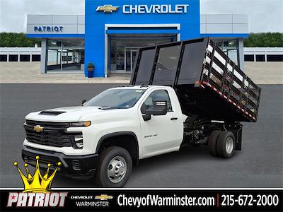 New 2024 Chevrolet Silverado 3500 Work Truck Regular Cab 4x4, Stake Bed for sale #W2973 - photo 1