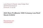 2023 Ram ProMaster 3500 Standard Roof FWD, Cutaway for sale #20232 - photo 4