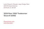 New 2024 Ram 3500 Tradesman Regular Cab 4x4, Knapheide Flatbed Truck for sale #20442 - photo 3