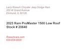 2023 Ram ProMaster 1500 Standard Roof FWD, Empty Cargo Van for sale #20640 - photo 4