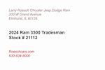 New 2024 Ram 3500 Tradesman Crew Cab 4x4, Cab Chassis for sale #21112 - photo 3