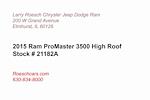 Used 2015 Ram ProMaster 3500 High Roof FWD, Upfitted Cargo Van for sale #21182A - photo 3