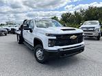 New 2024 Chevrolet Silverado 3500 Work Truck Crew Cab 4x4, 9' Bedrock Limestone Series Flatbed Truck for sale #3FL1082 - photo 4