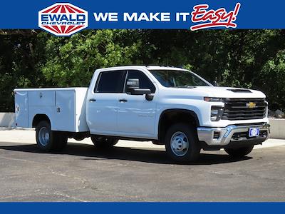 New 2024 Chevrolet Silverado 3500 Work Truck Crew Cab 4WD, 9' Reading Classic II Aluminum Service Truck for sale #24C937 - photo 1