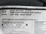 New 2024 Ram ProMaster 2500 High Roof FWD, Weather Guard Empty Cargo Van for sale #24LC0558 - photo 15