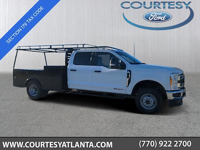 New 2024 Ford F-350 XL Crew Cab 4x4, 9' 6" Knapheide PGTB Utility Gooseneck Flatbed Truck for sale #24T1916 - photo 1