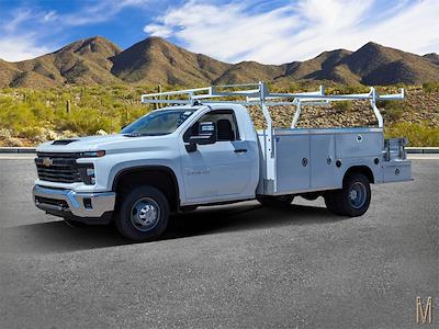 New 2024 Chevrolet Silverado 3500 Work Truck Regular Cab 4x4, 12' Royal Truck Body Service Combo Body for sale #RF242058 - photo 1
