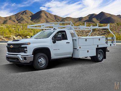 New 2024 Chevrolet Silverado 3500 Work Truck Regular Cab 4x4, 12' Royal Truck Body Contractor Body Contractor Truck for sale #RF263377 - photo 1