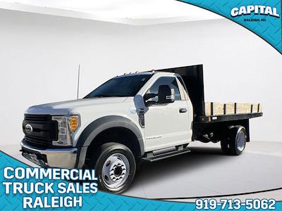 Used 2017 Ford F-550 XL Regular Cab 4x2, 12' Reading Platform Body Flatbed Truck for sale #PS55589 - photo 1