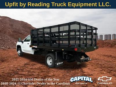 New 2024 Chevrolet Silverado 3500 Work Truck Regular Cab 4WD, Reading Steel Stake Bed for sale #9CC13714 - photo 2