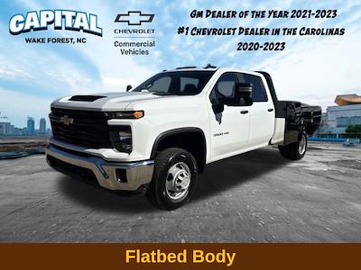 New 2024 Chevrolet Silverado 3500 Work Truck Crew Cab 4WD, 9' 4" Knapheide PGTD Gooseneck Flatbed Truck for sale #9CC14292 - photo 1