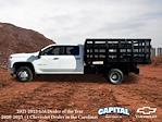 New 2025 Chevrolet Silverado 3500 Work Truck Crew Cab RWD, 10' Blue Ridge Manufacturing Farmhand Stake Bed for sale #9CC161557 - photo 3