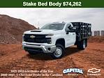 New 2024 Chevrolet Silverado 3500 Work Truck Regular Cab 4WD, 9' CM Truck Beds PL Model Stake Bed for sale #9CC29310 - photo 1