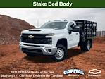 New 2024 Chevrolet Silverado 3500 Work Truck Regular Cab 4WD, 9' CM Truck Beds PL Model Stake Bed for sale #9CC29310 - photo 3