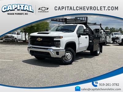 New 2024 Chevrolet Silverado 3500 Work Truck Regular Cab 4x4, CM Truck Beds Contractor Truck for sale #9CC29375 - photo 1