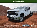 New 2024 Chevrolet Silverado 3500 Work Truck Crew Cab RWD, Bedrock Granite Series Flatbed Truck for sale #9CC30939 - photo 3