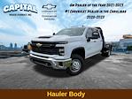 New 2024 Chevrolet Silverado 3500 Work Truck Crew Cab RWD, Bedrock Granite Series Flatbed Truck for sale #9CC31267 - photo 1