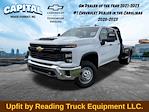 New 2024 Chevrolet Silverado 3500 Work Truck Crew Cab RWD, Bedrock Granite Series Flatbed Truck for sale #9CC31267 - photo 3