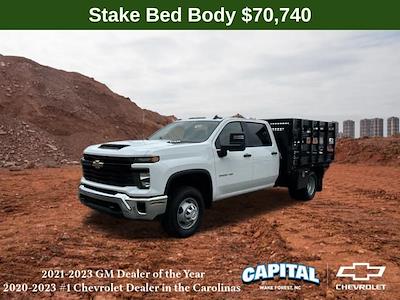 New 2024 Chevrolet Silverado 3500 Work Truck Crew Cab 4WD, 9' CM Truck Beds PL Model Stake Bed for sale #9CC31901 - photo 1