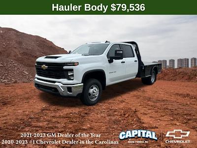 New 2024 Chevrolet Silverado 3500 Work Truck Crew Cab 4WD, Bedrock Granite Series Flatbed Truck for sale #9CC32081 - photo 1