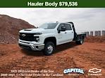 New 2024 Chevrolet Silverado 3500 Work Truck Crew Cab 4WD, Bedrock Granite Series Flatbed Truck for sale #9CC32081 - photo 1