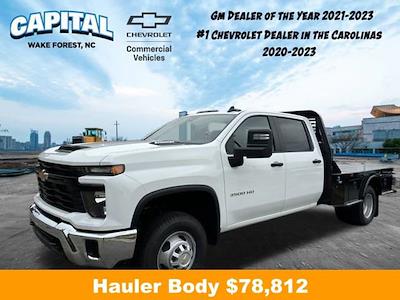 2024 Chevrolet Silverado 3500 Crew Cab 4WD, Bedrock Granite Series Flatbed Truck for sale #9CC32099 - photo 1