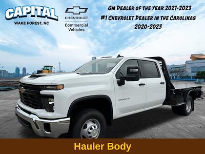 New 2024 Chevrolet Silverado 3500 Work Truck Crew Cab 4WD, Bedrock Granite Series Flatbed Truck for sale #9CC32099 - photo 1