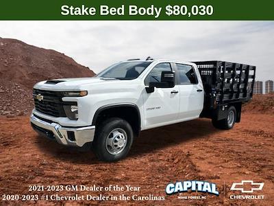 New 2024 Chevrolet Silverado 3500 Work Truck Crew Cab 4WD, 9' CM Truck Beds PL Model Stake Bed for sale #9CC32899 - photo 1