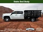 New 2024 Chevrolet Silverado 3500 Work Truck Crew Cab 4WD, 9' CM Truck Beds PL Model Stake Bed for sale #9CC32899 - photo 3