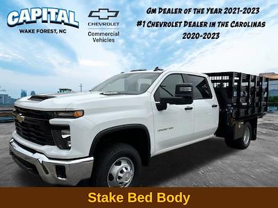 New 2024 Chevrolet Silverado 3500 Work Truck Crew Cab 4WD, 9' CM Truck Beds PL Model Stake Bed for sale #9CC32929 - photo 1