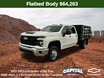 New 2025 Chevrolet Silverado 3500 Work Truck Crew Cab RWD, 10' Blue Ridge Manufacturing Farmhand Stake Bed for sale #9CC61409 - photo 1