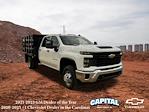 New 2025 Chevrolet Silverado 3500 Work Truck Crew Cab RWD, 10' Blue Ridge Manufacturing Farmhand Stake Bed for sale #9CC61409 - photo 7