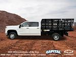 New 2025 Chevrolet Silverado 3500 Work Truck Crew Cab RWD, 10' Blue Ridge Manufacturing Farmhand Stake Bed for sale #9CC61700 - photo 3