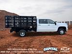 New 2025 Chevrolet Silverado 3500 Work Truck Crew Cab RWD, 10' Blue Ridge Manufacturing Farmhand Stake Bed for sale #9CC61700 - photo 6