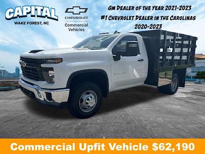 New 2024 Chevrolet Silverado 3500 Work Truck Regular Cab RWD, 10' Blue Ridge Manufacturing Workhorse Stake Bed for sale #9CC85889 - photo 1