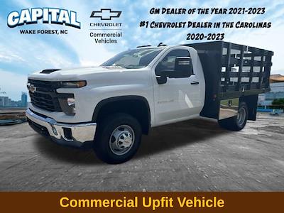 New 2024 Chevrolet Silverado 3500 Work Truck Regular Cab RWD, 10' Blue Ridge Manufacturing Workhorse Stake Bed for sale #9CC85889 - photo 1