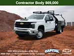 New 2024 Chevrolet Silverado 3500 Work Truck Crew Cab RWD, CM Truck Beds Contractor Truck for sale #9CC97643 - photo 1