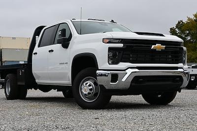 New 2024 Chevrolet Silverado 3500 Work Truck Crew Cab 4WD, 9' 6" Knapheide PGTB Utility Gooseneck Flatbed Truck for sale #CR29929 - photo 1