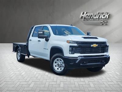 New 2024 Chevrolet Silverado 3500 Work Truck Crew Cab 4WD, CM Truck Beds SK Model Flatbed Truck for sale #CR35708 - photo 1