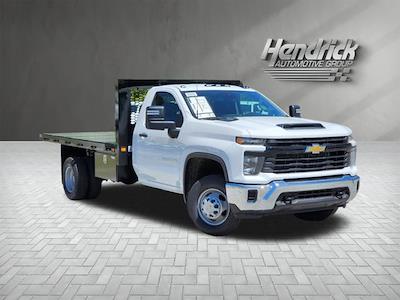 New 2024 Chevrolet Silverado 3500 Work Truck Regular Cab RWD, Knapheide Heavy-Hauler Junior Flatbed Truck for sale #R81931 - photo 1