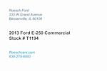 Used 2013 Ford E-250 4x2, Upfitted Cargo Van for sale #T1194 - photo 4