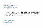 Used 2014 Freightliner M2 106 Day Cab 4x2, Box Truck for sale #T1215 - photo 4