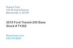 Used 2019 Ford Transit 250 Base Low Roof 4x2, Empty Cargo Van for sale #T1282 - photo 2