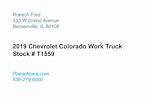 Used 2019 Chevrolet Colorado Work Truck Extended Cab 4x2, Pickup for sale #T1559 - photo 3