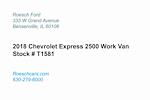 Used 2018 Chevrolet Express 2500 Work Van RWD, Upfitted Cargo Van for sale #T1581 - photo 3