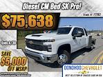 2024 Chevrolet Silverado 3500 Crew Cab 4WD, CM Truck Beds SK Deluxe Flatbed Truck for sale #72262 - photo 3