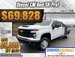 2024 Chevrolet Silverado 3500 Crew Cab 4WD, CM Truck Beds SK Deluxe Flatbed Truck for sale #72485 - photo 1