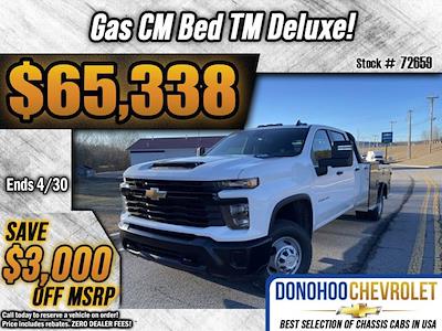 2024 Chevrolet Silverado 3500 Crew Cab 4WD, CM Truck Beds TM Deluxe Flatbed Truck for sale #72659 - photo 1