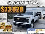 2024 Chevrolet Silverado 3500 Crew Cab 4WD, CM Truck Beds TM Deluxe Flatbed Truck for sale #73739 - photo 3